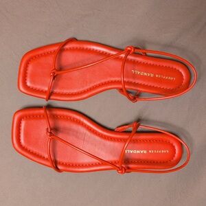 Loeffler Randall Red Strappy Sandals